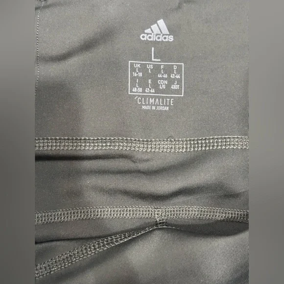 Green adidas 3-stripe leggings, SIZE: L - Picture 6 of 8